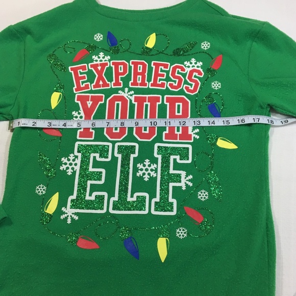 Express You Elf Christmas Lights Sweatshirt Soft - Picture 3 of 7